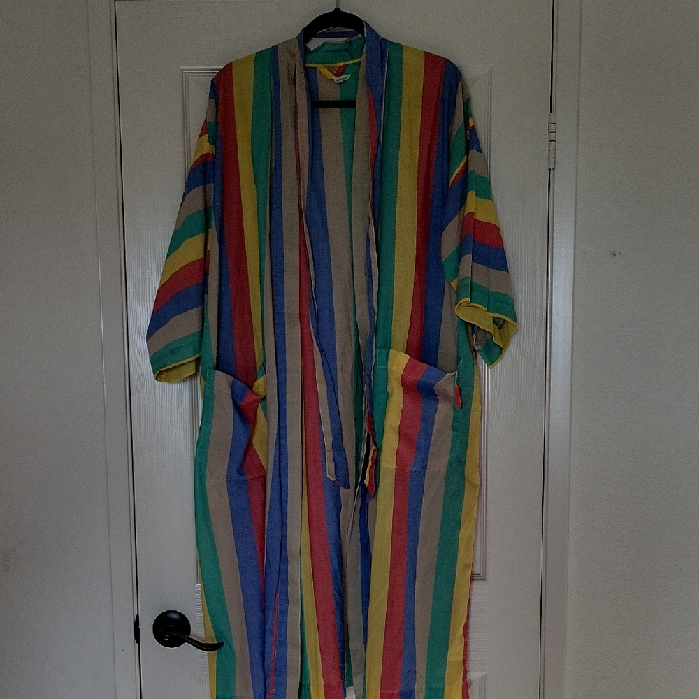 Colorful Striped Robe